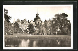 AK Bückeburg, Partie Am Ufer Vor Dem Schloss - Bueckeburg