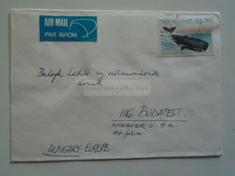 AD049.25 New Zealand -Cover Ca 1980 Stamp Whale - Cartas & Documentos