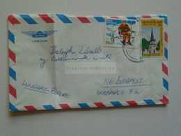 AD049.34   New Zealand - Cover      Cancel  1984  Stamps Whakapapa  Ski Field - Wellington Old St. Paul's - Storia Postale