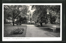 AK Elmshorn, Blick Zum Kriegerdenkmal 1870 /71 - Elmshorn