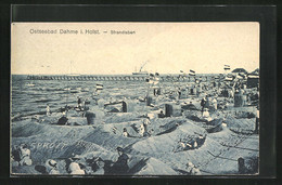 AK Dahme I. Holst., Sandburgen Am Strand - Dahme