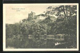 AK Ballenstedt /Harz, Blick Auf Schloss Und Schlossteich - Ballenstedt