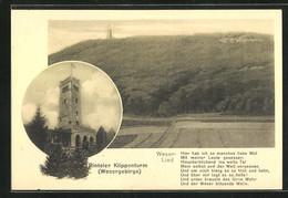 AK Rinteln, Klippenturm Aus Der Fene Und Nahansicht - Rinteln