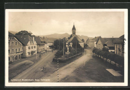 AK Bodenmais / Bay. Ostmark, Strassenpartie Mit Kirchturm - Bodenmais