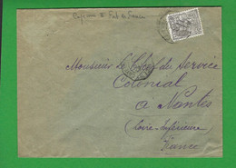 LETTRE GUYANE Pour La France Avec N° 83 Obl Maritime CAYENNE A FORT DE FRANCE - Cartas & Documentos