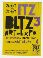 Ansichtkaart-postcard: Itz Bltz3 Art Expo Oude Stadsbibliotheek Helmond (NL) - Helmond