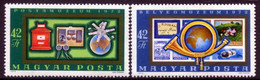 HUNGARY 1972 Reopening Of Postal Museum MNH / **.  Michel 2813-14 - Unused Stamps