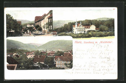 AK Ilsenburg / Harz, Gasthaus Waldhöhe, Ortsansicht - Ilsenburg