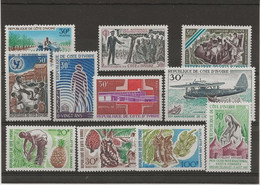 COTE D'IVOIRE - N° 253 A 263 NEUF INFIME CHARNIERE - ANNEE 1966-1967 - COTE :15,60 € - Ivoorkust (1960-...)