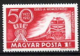 HUNGARY 1972 International Railway Association MNH / **.  Michel 2803 - Nuovi