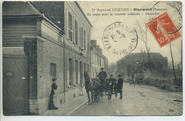 CPA 80 OISEMONT Docteur Léquibin En Route Pour La Tournée Médicale Attelage Maisons1910 - Oisemont