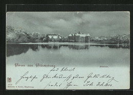 AK Glücksburg, Blick Auf Das Verschneite Schloss - Glücksburg