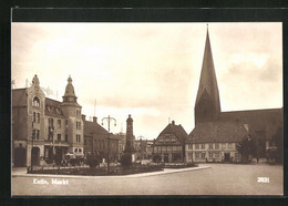 AK Eutin, Der Markt Mit Kirchturm - Eutin