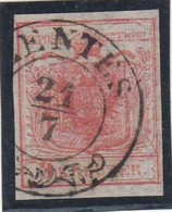1850. Typography 3kr Stamp, SZENTES - ...-1867 Prefilatelia