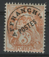 PREOBLITERE N° 39 Cote 25 € 3ct Orange Type Blanc, Neuf ** (MNH). TB - 1893-1947