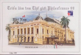 Vietnam Viet Nam MNH Imperf SS 1999 : Vietnamese Architecture In Late 19th Century / Stamp Exhibition In France (Ms807B) - Vietnam