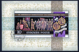 HUNGARY 1972 Millenary Of Szekesfehervar Block Used.  Michel Block 92 - Blokken & Velletjes