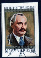 HUNGARY 1972 Dimitrov Anniversary Imperforate Used On Piece.  Michel 2770B - Gebruikt