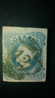 D.MARIA II - MARCOFILIA - (12) AZAMBUZA COR ESVERDEADO - Used Stamps