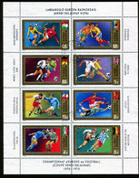 HUNGARY 1972 European Football Championship Sheetlet Used.  Michel 2751-58 - Blocks & Sheetlets