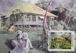 Carte Postale FDC 1995 - 1er Jour POLYNESIE FRANCAISE - Artistes Peintres En Polynésie - Superbe - Cartoline Maximum