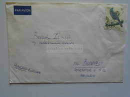 E0245  New Zealand  Airmail  Cover  - Cancel  1988  Muriwai Beach  Stamp Bird Kokao   Sent To Hungary - Cartas & Documentos