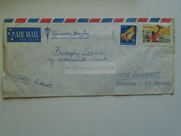 E0248 New Zealand  Airmail  Cover  - Cancel   Ca 1980     Auckland -stamp Meteorology    Sent To Hungary - Briefe U. Dokumente