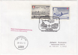 ÖSTERREICH1990 - Beleg Hubschrauberpostbeförderung - First Flight Covers