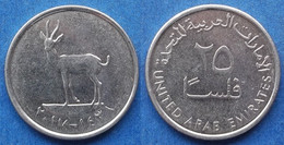 UNITED ARAB EMIRATES - 25 Fils AH1438 2017AD "gazelle" KM# 4a - Edelweiss Coins - Emirati Arabi