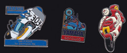 71606-Lot De 3 Pin's-Moto.Yamaha. - Motos