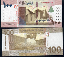 SUDAN  2nd VARIETY 2019 BB413a2 = NLP 100 POUNDS January  2019 #GP  21mm Wide S/n   Signature 6   UNC. - Soudan