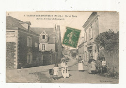 JCR , Cp , 49 , SAINT JEAN DES MAUVRETS ,rue Du Bourg , Bureau De Tabac Et Boulangerie, Voyagée 1917 - Other & Unclassified