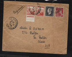 ENVELOP   Oblit VINCENNES   1948  DULAC  MAZELIN   AIDEZ LES TUBERCULEUX Pour U S A - 1944-45 Marianne (Dulac)