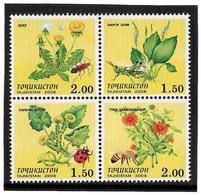 Tajikistan.2008 Flora, Insects. Block Of 4v: 1.5, 1.5, 2, 2  Michel # 506-09 - Tadschikistan
