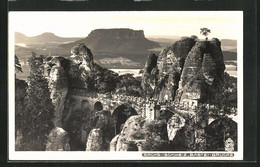 AK Bastei / Sächsische Schweiz, Bastei-Brücke - Bastei (sächs. Schweiz)