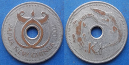 PAPUA NEW GUINEA - 1 Kina 2002 "salt Water Crocodiles" KM# 6a - Edelweiss Coins - Papua-Neuguinea