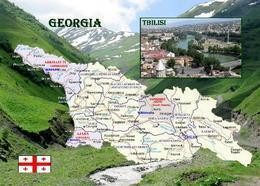 Georgia Country Map New Postcard Georgien Landkarte AK - Georgië