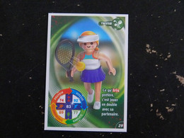 CARTE CARREFOUR PLAYMOBIL N° 29 - TENNIS - Andere & Zonder Classificatie