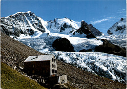 Tschiervahütte Mit Piz Bernina Und Scerscen (B16) * 14. 7. 1983 - Tschierv