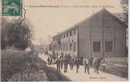 1584...91 AUVERS SAINT GEORGES / Usine De Vaux, Sortie De La Fabrique / - Otros Municipios