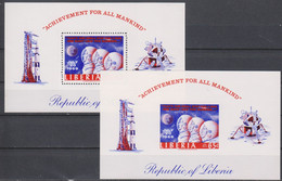 SPACE - LIBERIA - S/S Perf.+imp. MNH - Collezioni