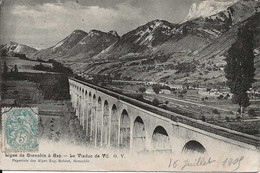 38. CPA. Isère. Vif. Ligne De Chemin De Fer De Grenoble à Gap. Le Viaduc De Vif - Vif