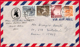 Aa3527 - JAPAN - POSTAL HISTORY - AIRMAIL COVER  To  ITALY  1959 - SPORT Fencing - Brieven En Documenten