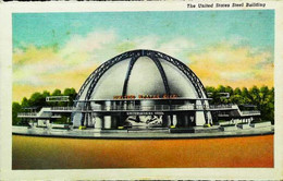 ►  STEEL BUILDING Carte De 1939 (recto Verso)  De Dépliant Américain De L'Exposition "New York World's Fair" - Mostre, Esposizioni