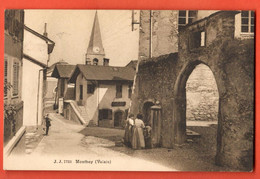 ZOX-13  Monthey  A La Fontaine. Jullien 7733. ANIME.  Cachet Monthey 1910 - Monthey