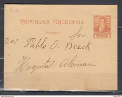 Republica Argentina Naar Hospital Aleman - Postal Stationery