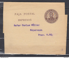 Faja Postal Impresos Naar Esperanza - Entiers Postaux