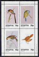 Staffa 1982 Birds #39 (Blue Tit, Long-tailed Tit, Etc) Perf Set Of 4 Values (10p To 75p) Unmounted Mint - Emissione Locali