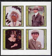 Staffa 1981 Royal Wedding Imperf Sheetlet Containing Set Of 4 Values Unmounted Mint - Emissione Locali