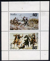 Staffa 1979 Battles (Wild West) Perf  Set Of 2 Values Unmounted Mint (40p & 60p) - Local Issues